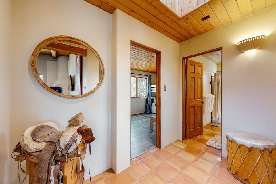 Find your way in through the Southwest-styled entry hall