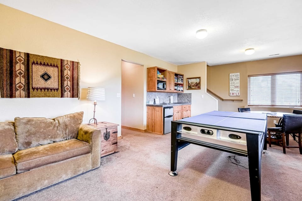 Challenge the group to ping-pong in the game room