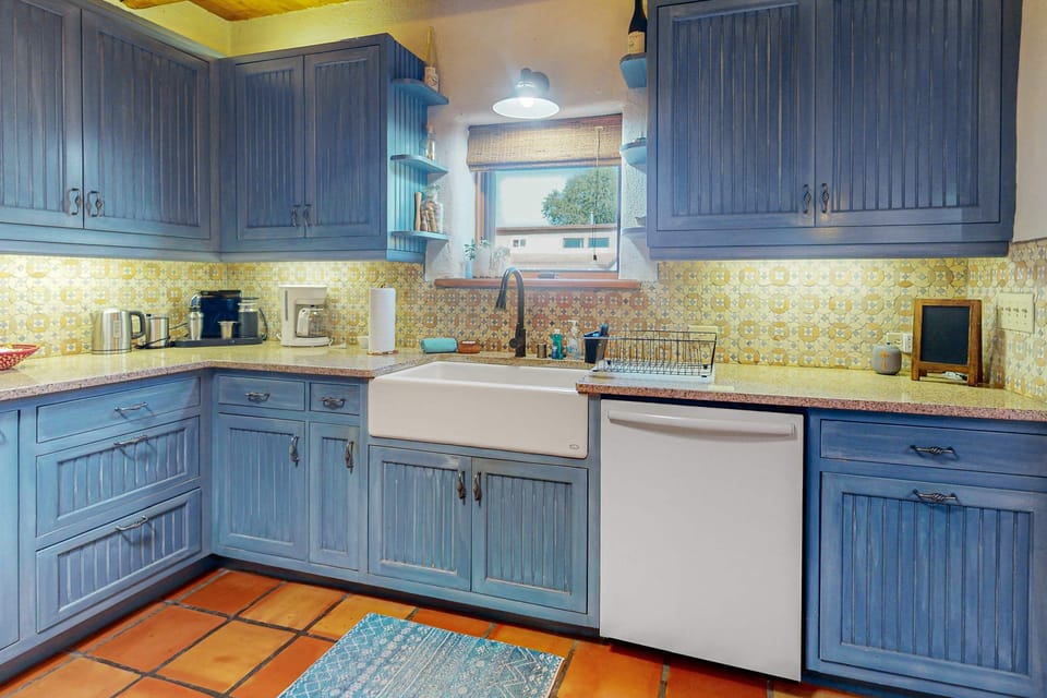 Full-size appliances and plenty of prep space