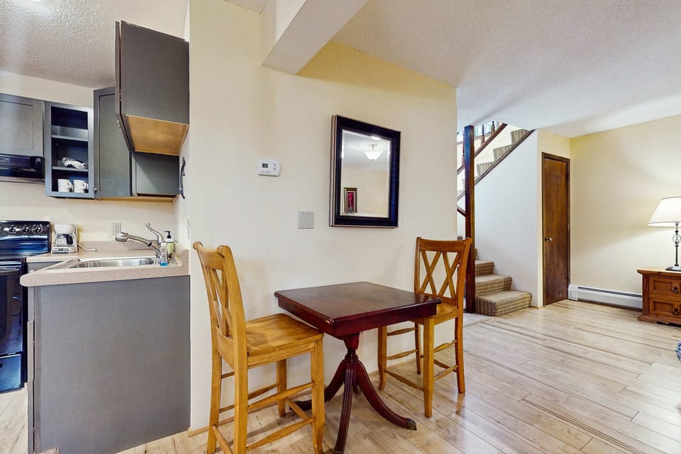 A bright dining area for lingering over meals together
