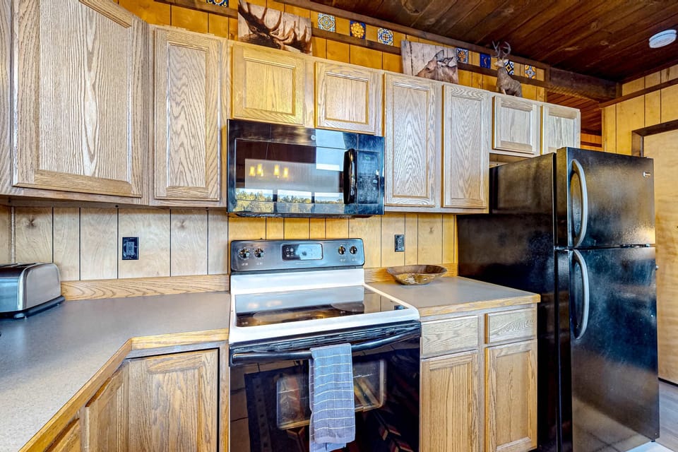 Find everything you need across generous counter space