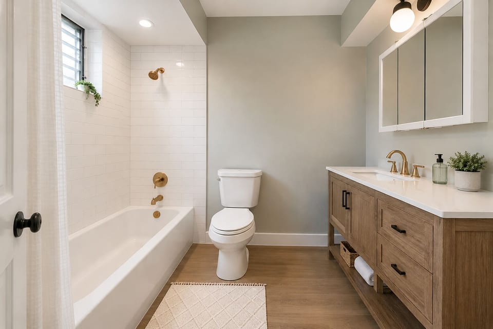 Fresh and tidy bathroom for a relaxing stay.