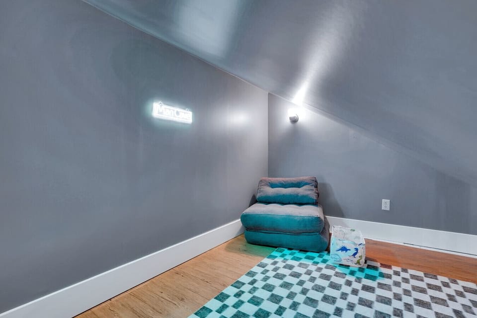 Cozy loft nook—perfect for kids’ playtime or quiet relaxation