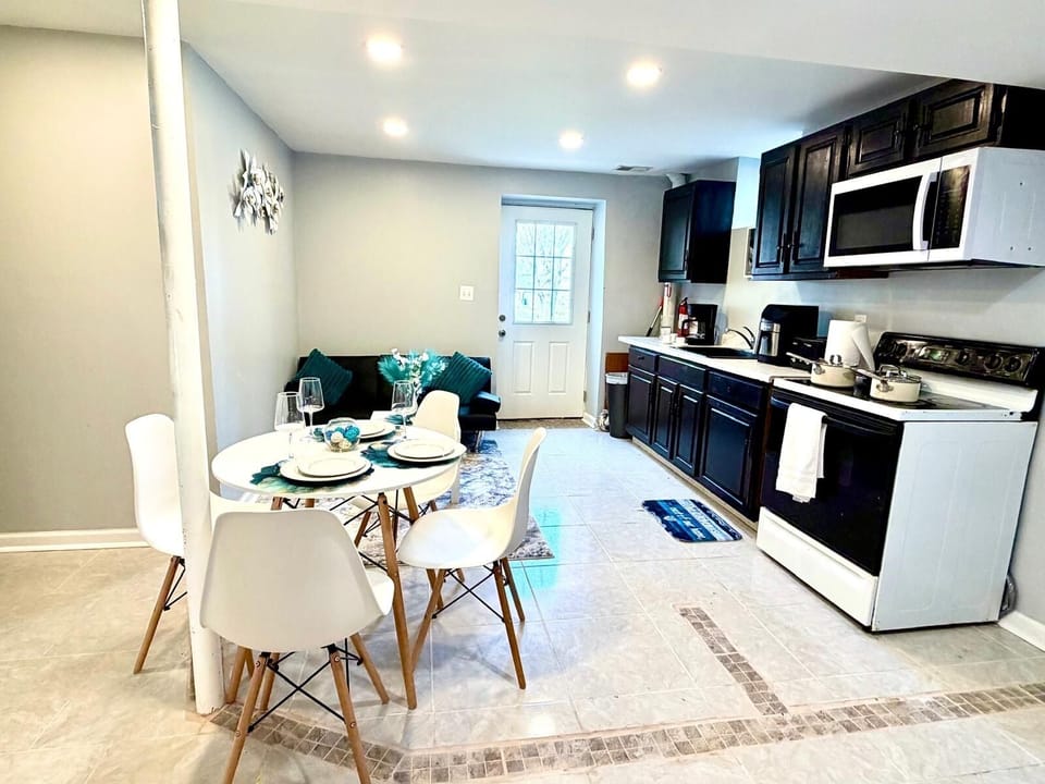 Kitchen and dining area