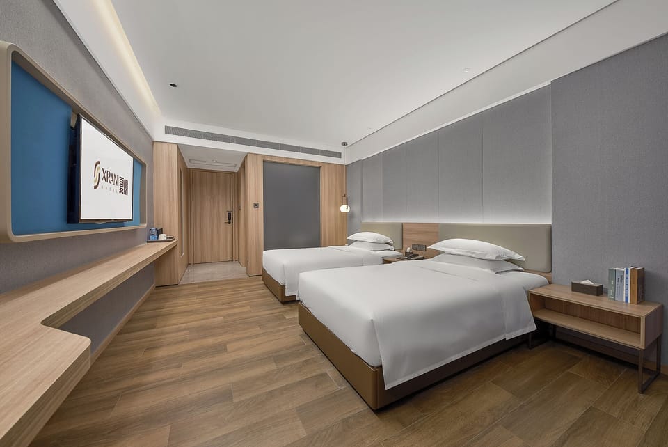In-room safe, desk, laptop workspace, blackout drapes