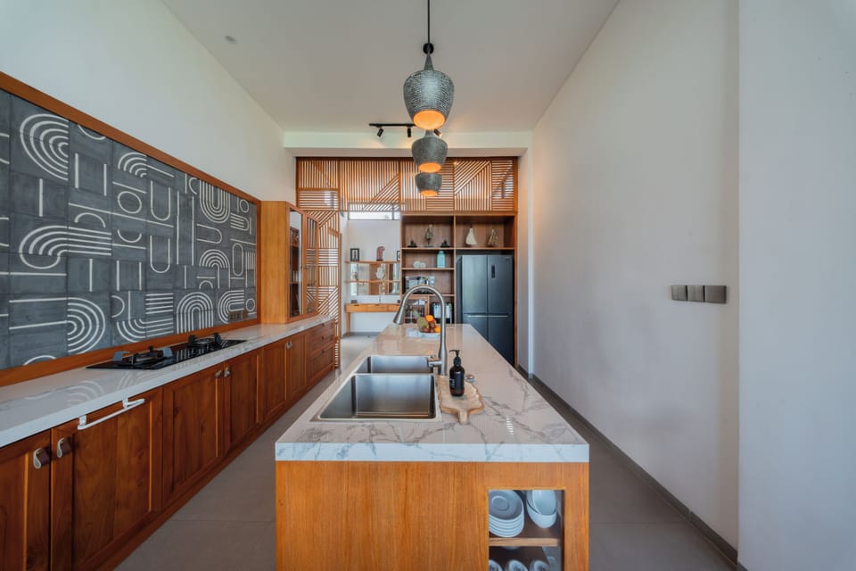Grand Villa, 4 Bedrooms, Pool View | Private kitchen