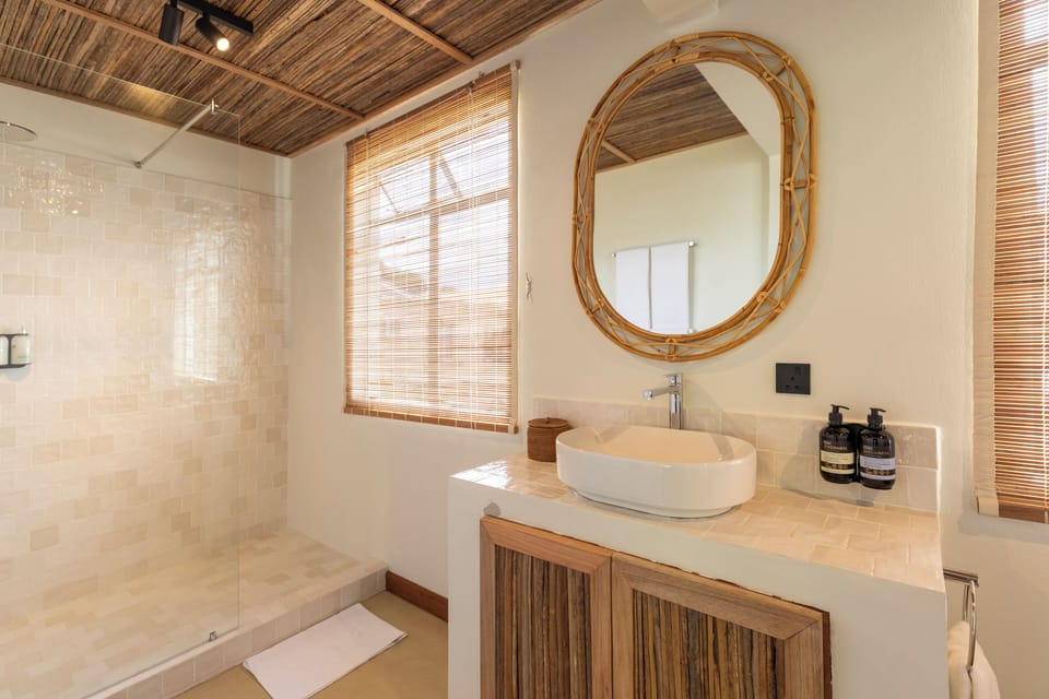Deluxe Suite | Bathroom | Shower, free toiletries, bathrobes, towels