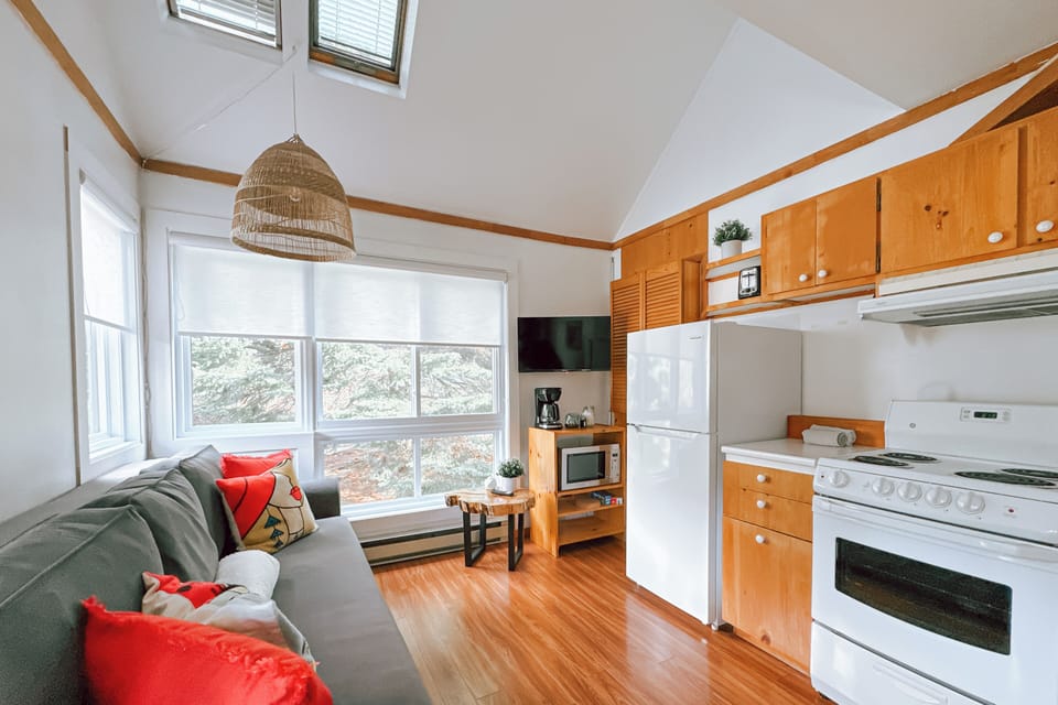 Apartment, Balcony, Courtyard View | Private kitchen | Fridge, microwave, oven, stovetop