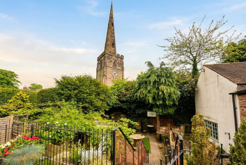 Wake up to a magical church spire view from your private terrace.