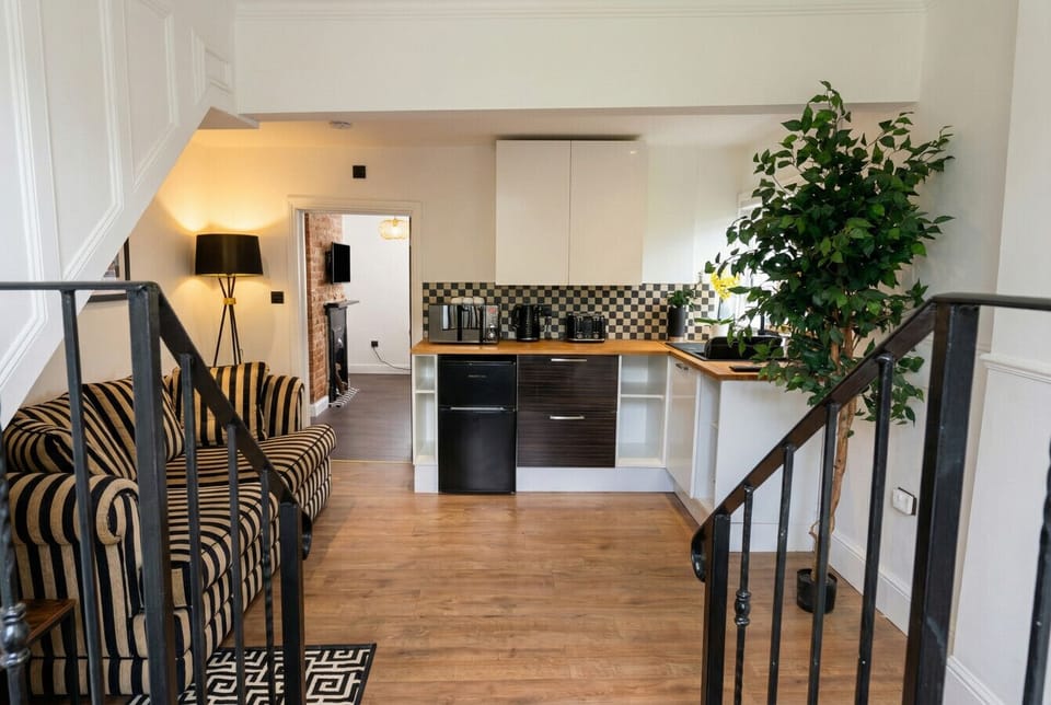Bright open-plan living and kitchen, perfect for settling in after exploring.