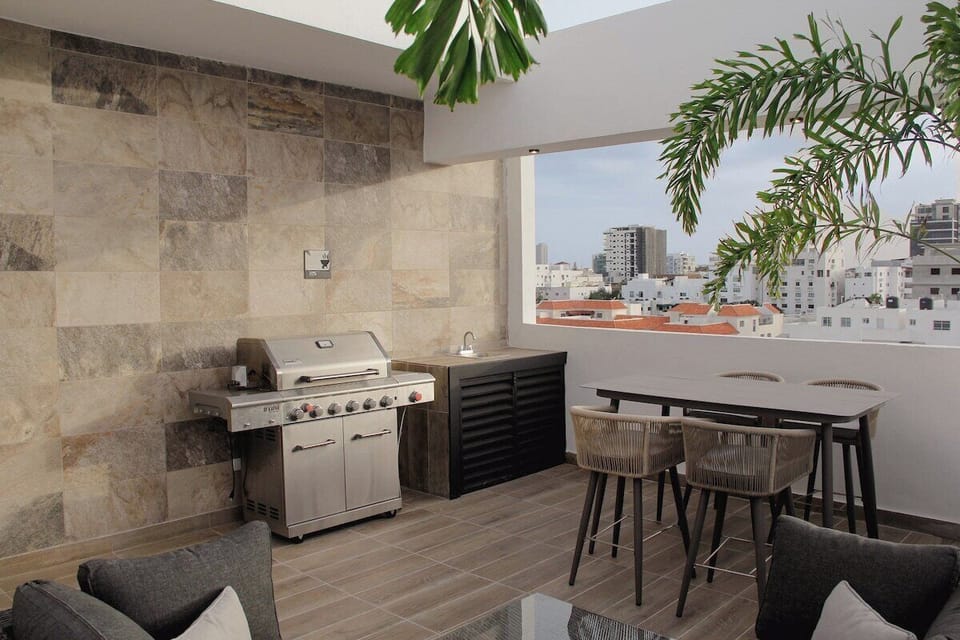 Note : Rooftop area and BBQ works by reservations and in some cases deposit is required for use . 