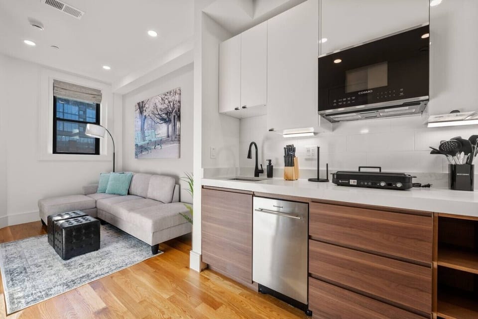 Open Kitchen - Living Room View