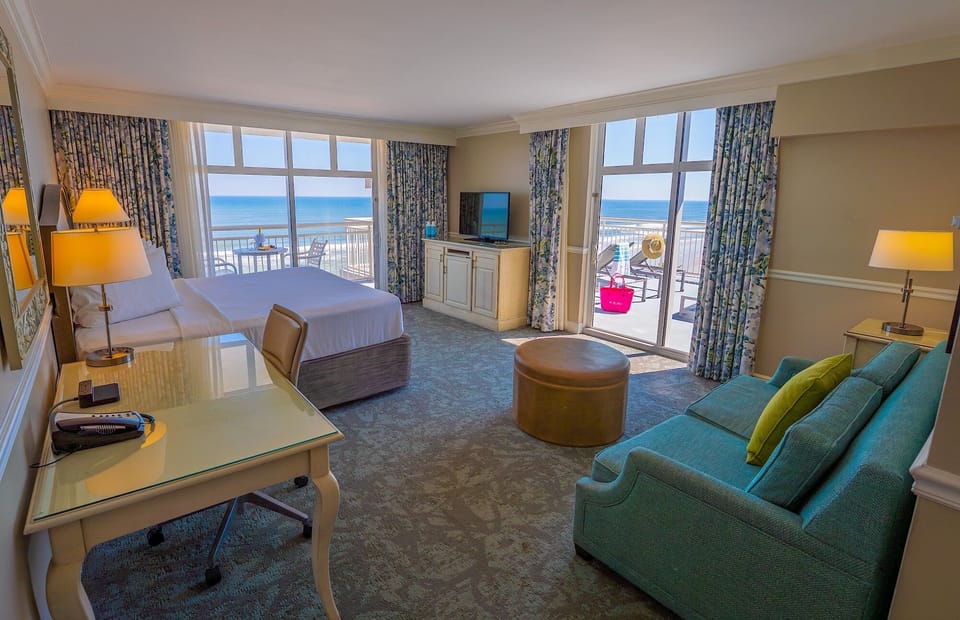 Step into your oceanfront sanctuary with balcony views and space.