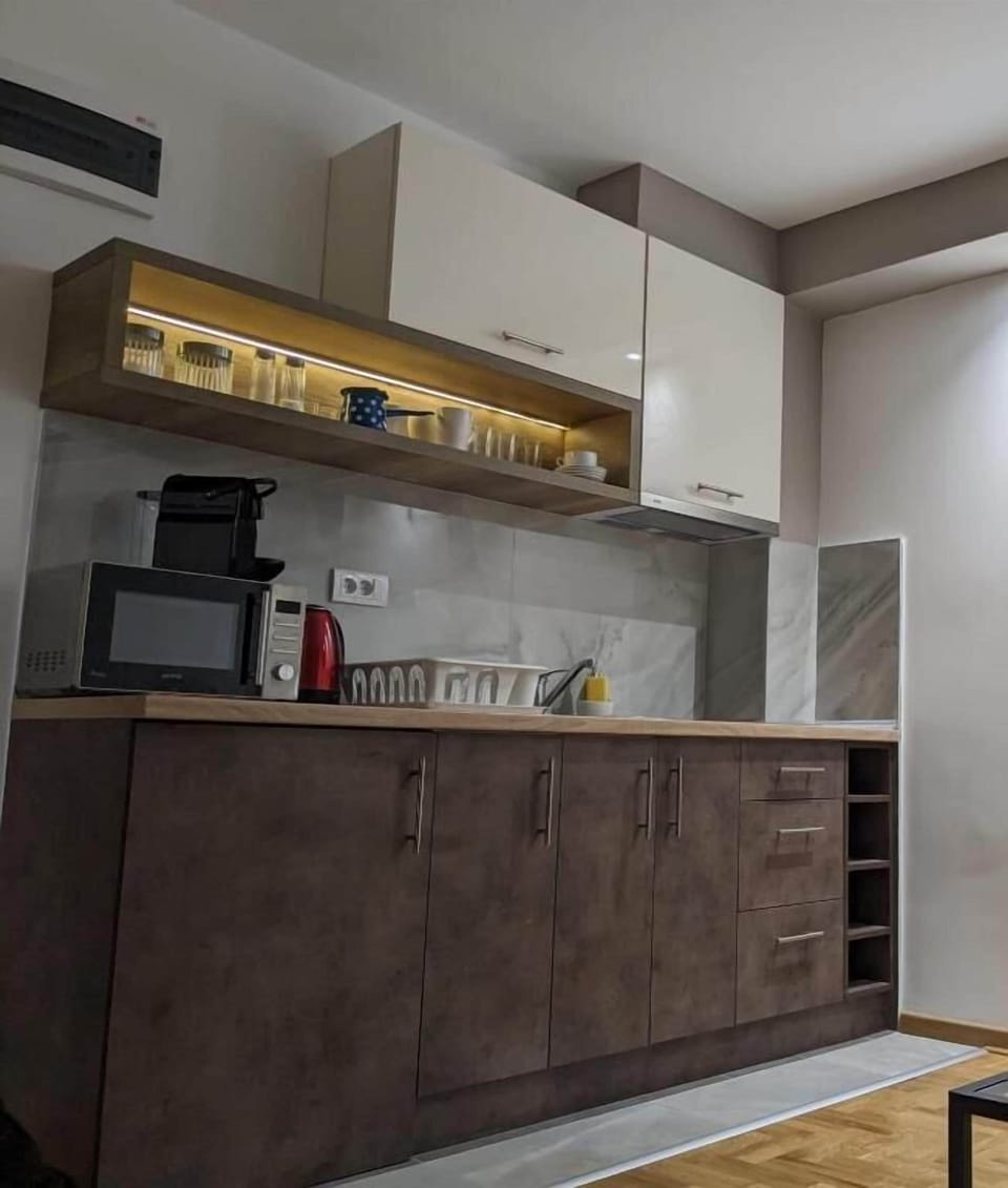 Apartment, Balcony, Garden View | Private kitchen