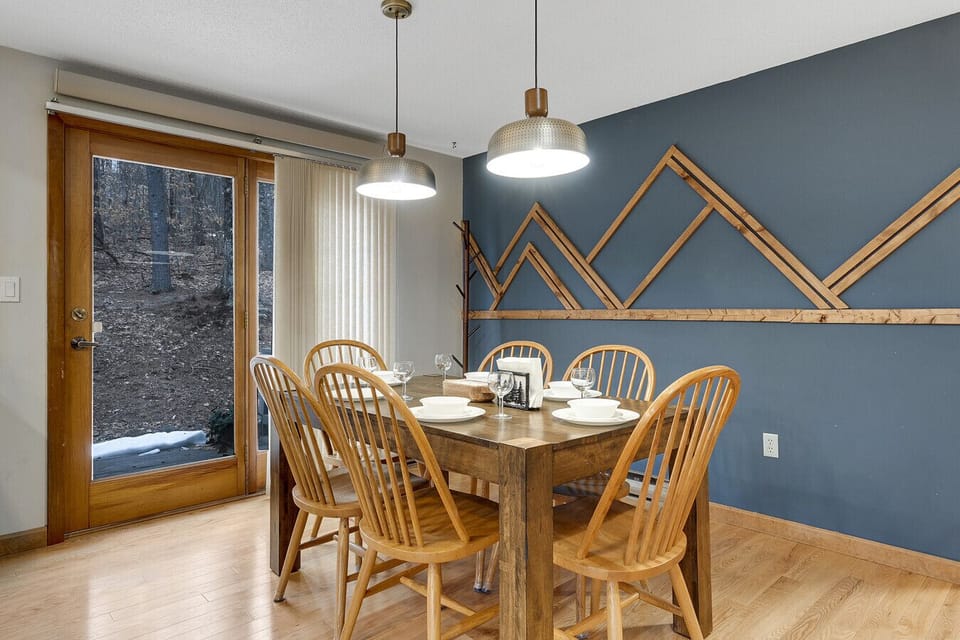 Bright and welcoming dining area for family meals