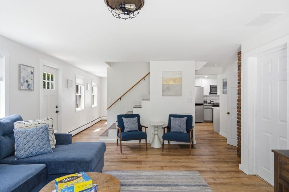 Warm and welcoming interior with peaceful woodland charm.