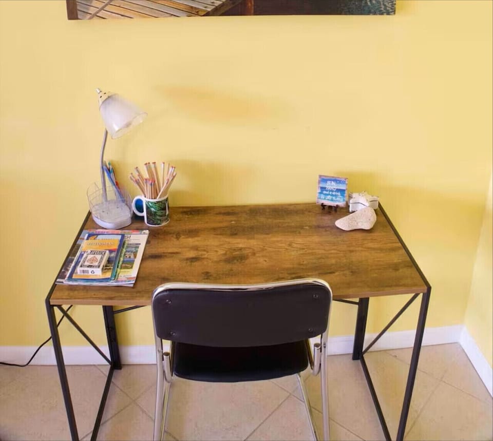 Dedicated desk and workspace