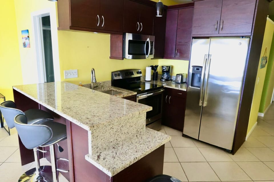 Efficient Kitchen with Bar Seating