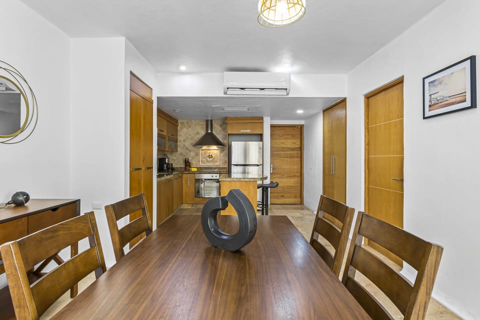 Modern décor and comfortable seating create the perfect setting for shared meals and relaxing evenings indoors.