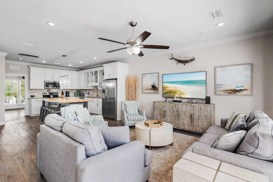 Open-concept living area