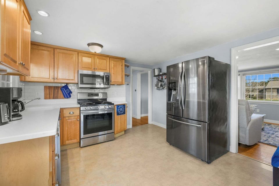 Kitchen featuring sleek stainless steel appliances