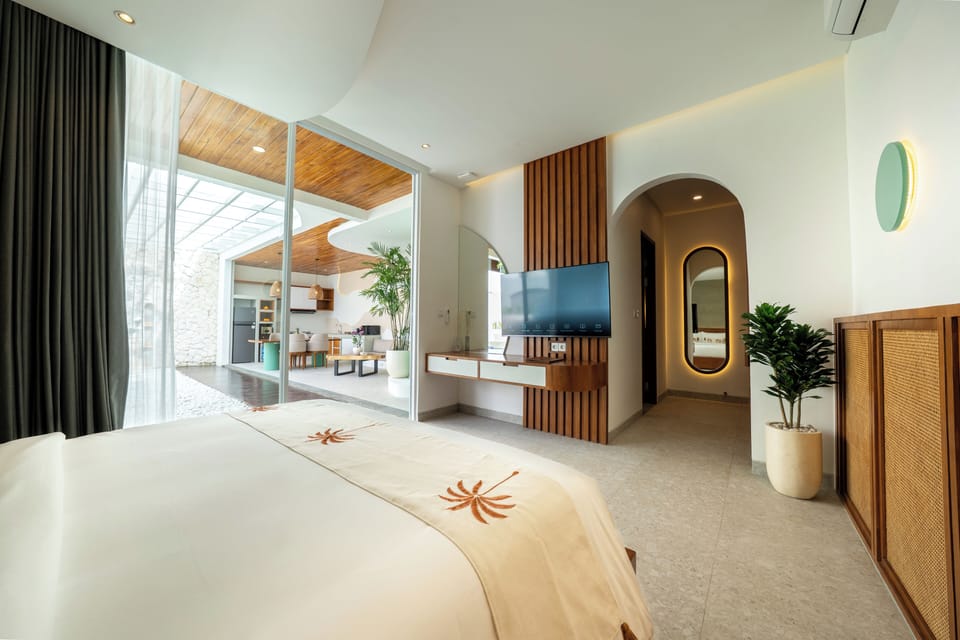 Villa, 2 Bedrooms, Private Pool | Minibar, in-room safe, desk, blackout drapes
