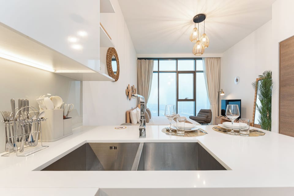 Exclusive Studio, Non Smoking, Sea View | Private kitchen | Full-size fridge, microwave, oven, stovetop