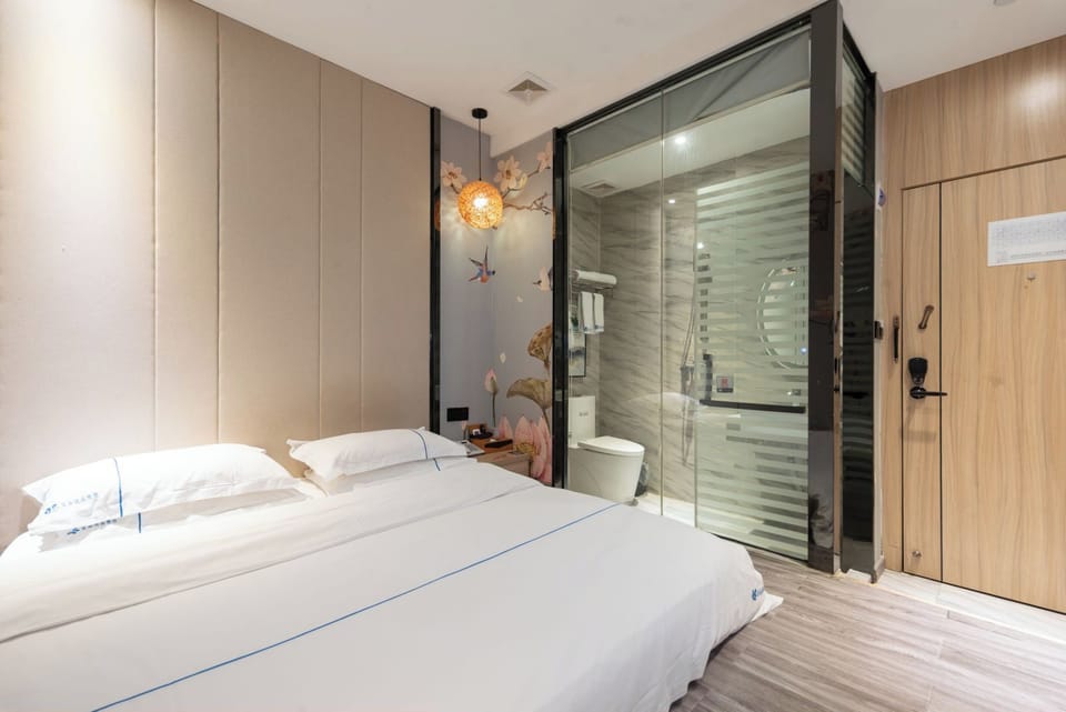 Comfort Double Room, Japanese Futon, No Windows | Bathroom | Shower, hair dryer, slippers, towels