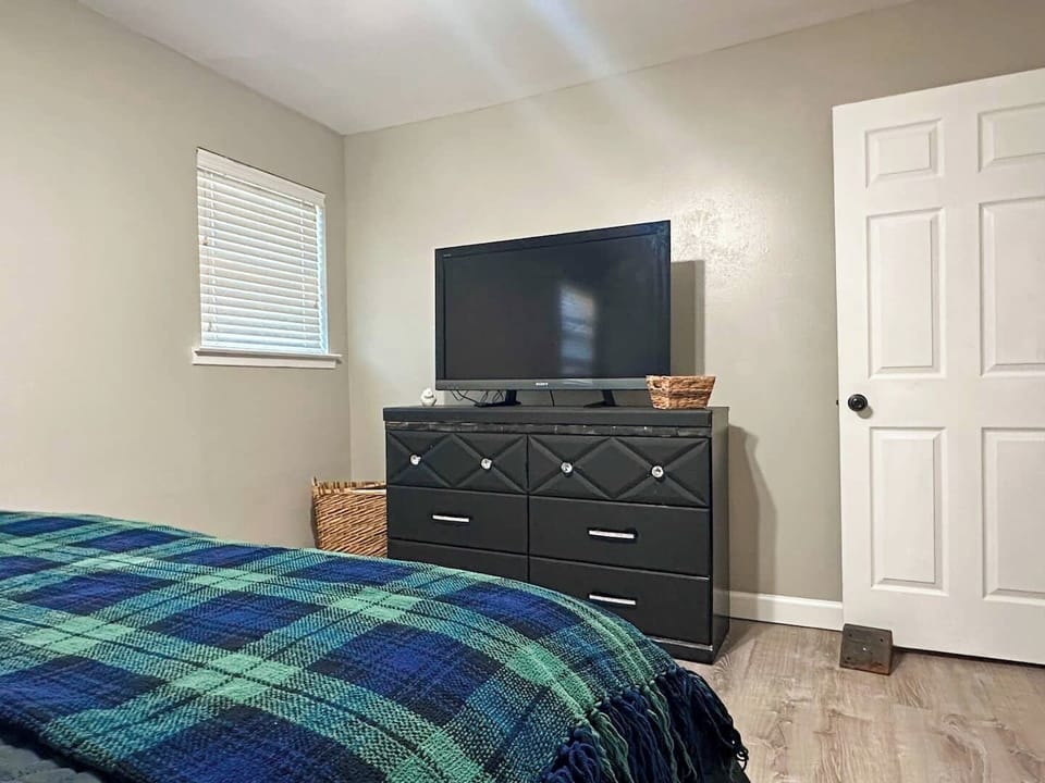 Relax and stream your favorites on a cozy TV setup.