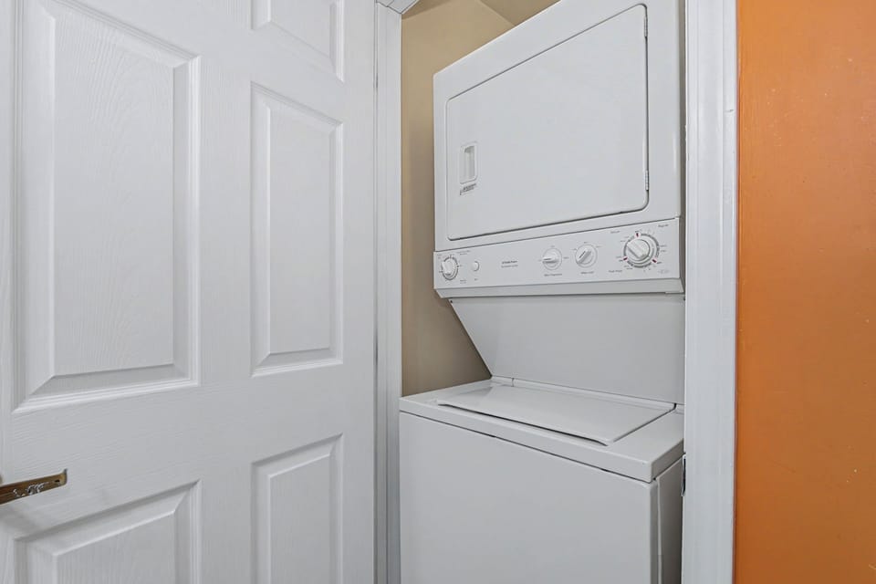 Your own in-unit washer and dryer make extended stays effortless—fresh clothes whenever you need them.