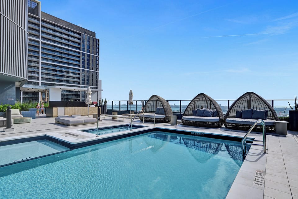 Rooftop pool