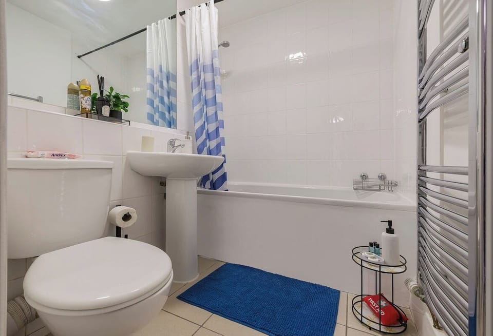 Clean and Serene bathroom