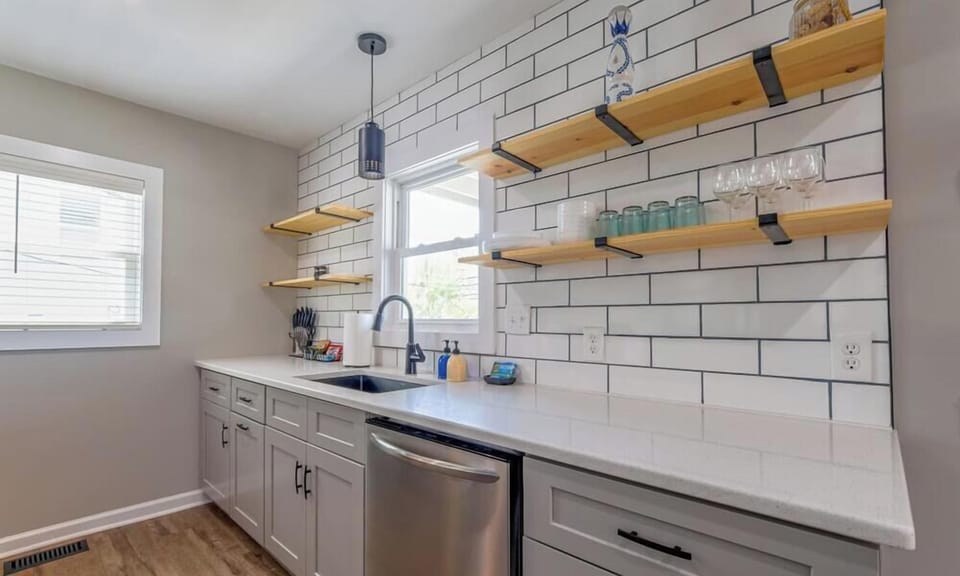 Make your favorite dishes in the fully stocked kitchen