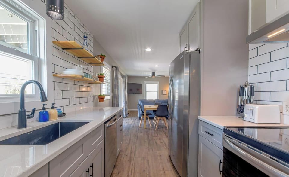 Fully stocked kitchen