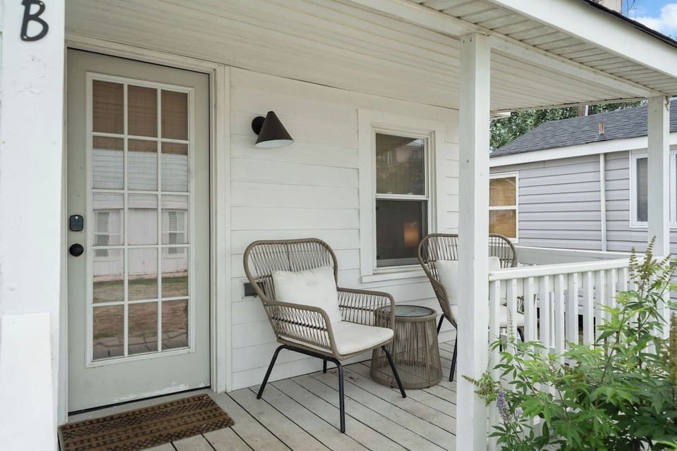 Sit in the fresh air on the porch!