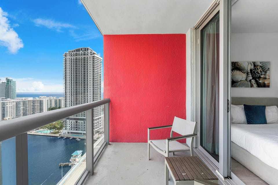 Apartment and balcony views 