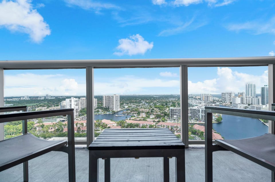 Apartment and balcony views 