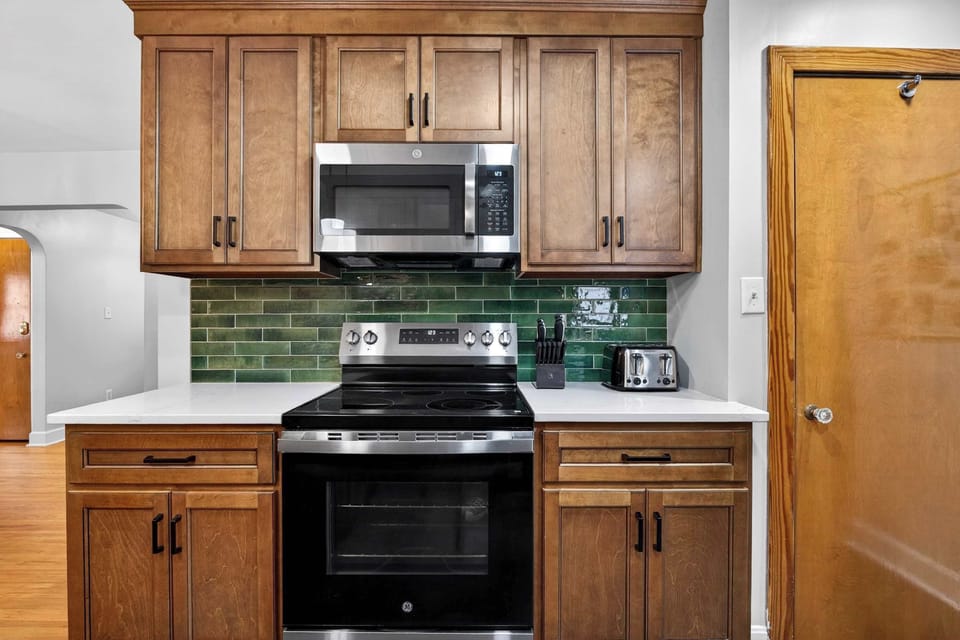 Kitchen: A homey kitchen designed for comfort and ease.