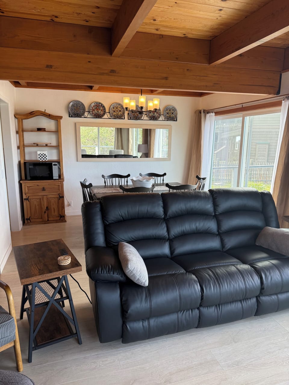 Lounge Couch/Dining Room. Couch has 2 recliners; one on each end.