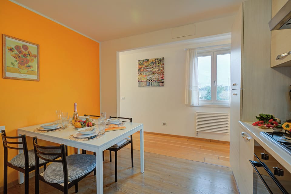 Kitchen and dining area