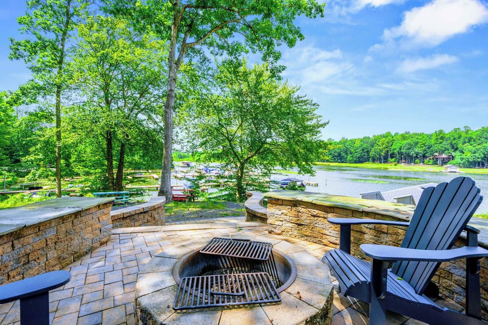 Two covered boat slips with lift and direct lake access. Bring the boat, the jet skis, or just a fishing rod.