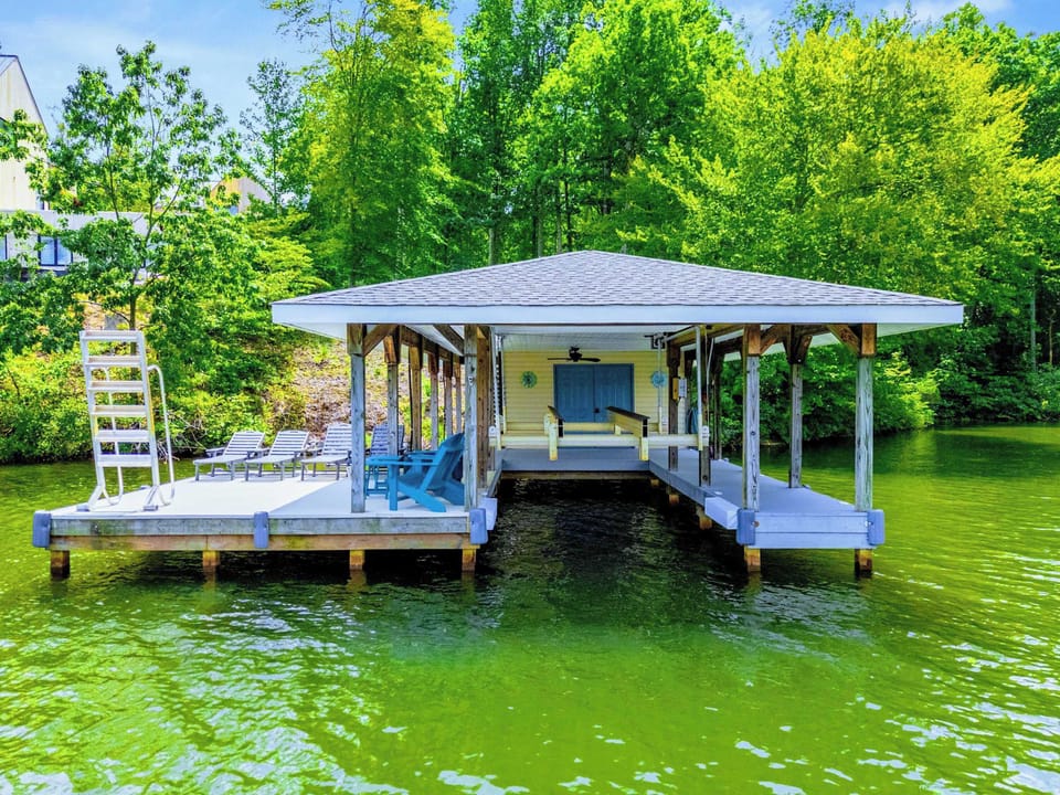 Pull up a chair and watch the osprey work. The lakeside pavilion is the kind of spot you don't want to leave.