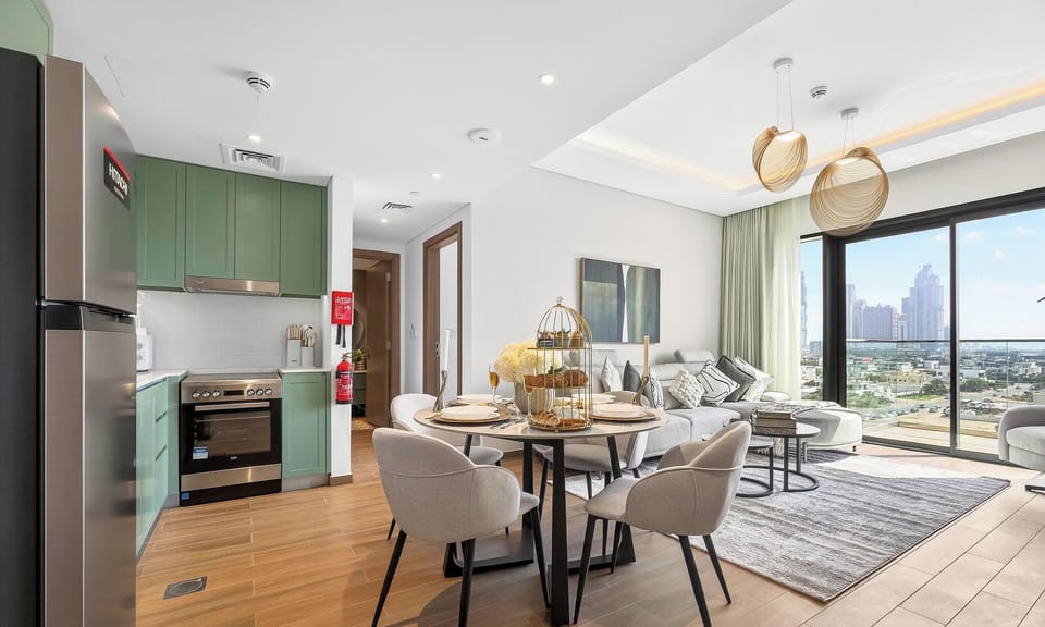 Luxury Apartment, City View | Premium bedding, in-room safe, individually decorated