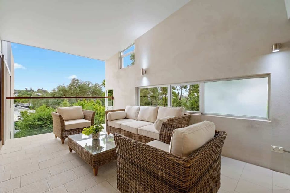 3rd Floor - Balcony off kitchen / dining with Webber BBQ