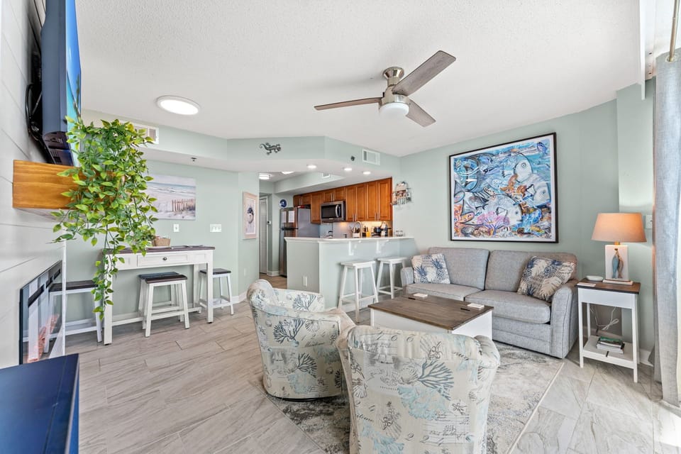Bright and welcoming main living area.