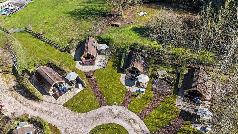 A birds eye view of the park