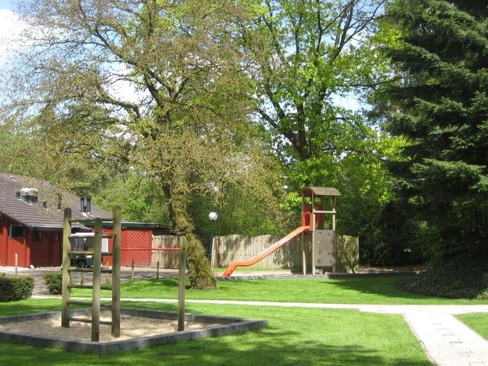 Let little ones play freely in the spacious green grounds.