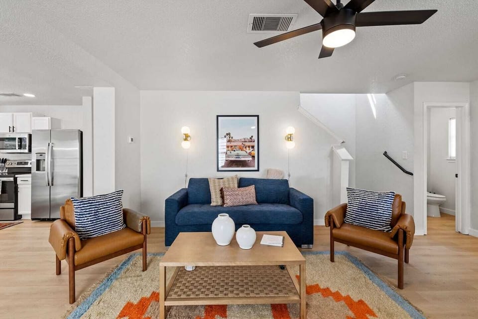 Bright living room with comfortable seating
