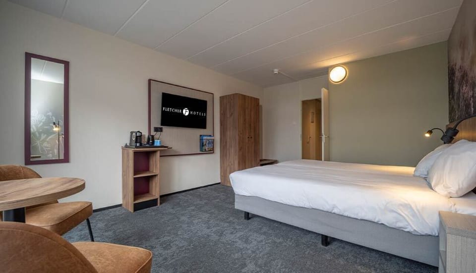 Lounge comfortably with extra space to unpack and recharge.
