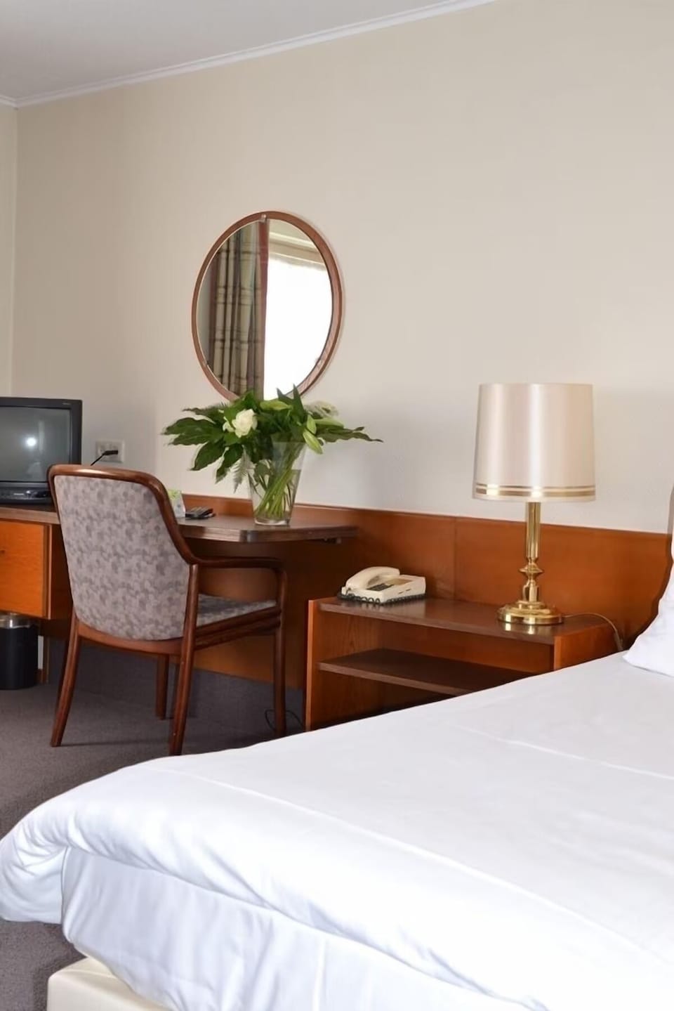 Catch up on emails at the desk with handy bedside lighting.